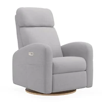 Fauteuil Berçant Inclinable Pivotant Hailey  Como Dove Grey avec Mécanisme Électrique