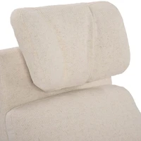 Fauteuil Berçant Inclinable Pivotant Hailey Henequen avec Mécanisme Électrique (Tissu anti-tache)