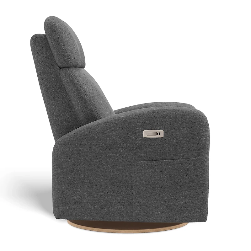 Fauteuil Berçant Inclinable Pivotant Hailey Nexus Charcoa avec Mécanisme Électrique