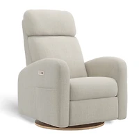 Fauteuil Berçant Inclinable Pivotant Hailey Nubia Silver avec Mécanisme Électrique
