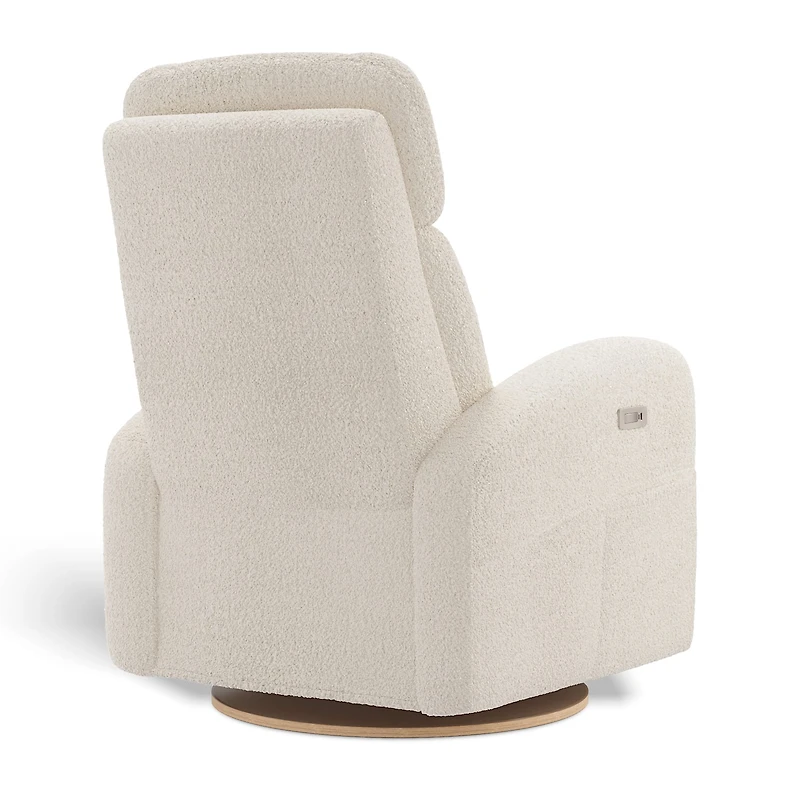 Fauteuil Berçant Inclinable Pivotant Hailey Puppy Pearl avec Mécanisme Électrique