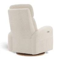 Fauteuil Berçant Inclinable Pivotant Hailey Puppy Pearl avec Mécanisme Électrique