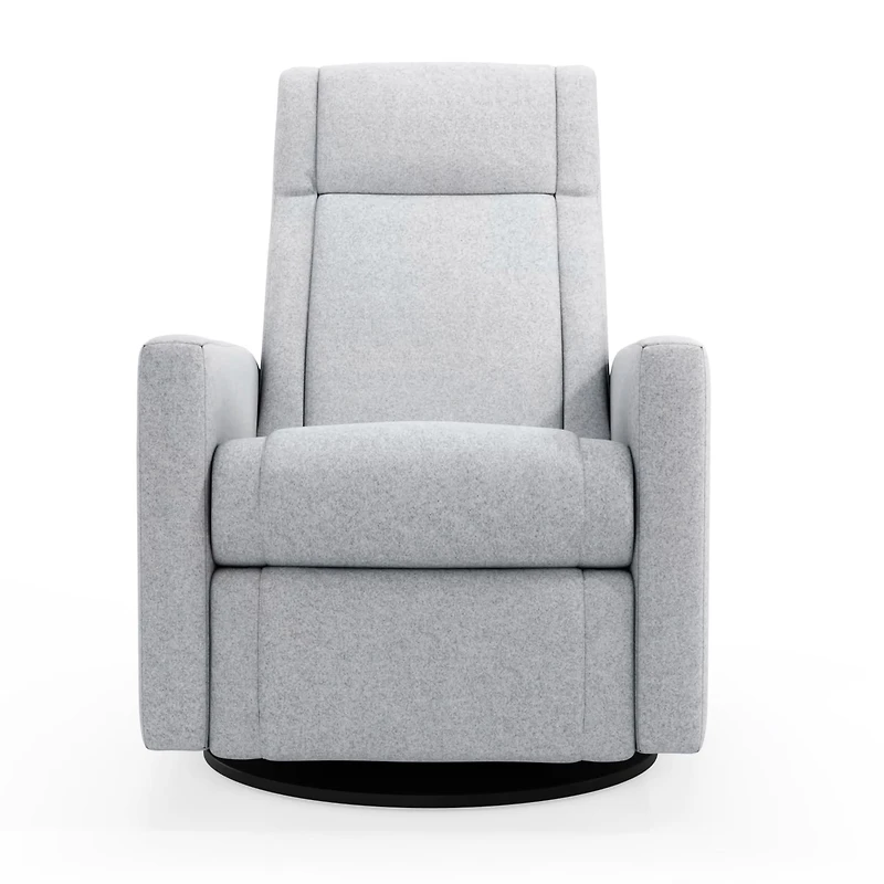 Fauteuil Berçant et Pivotant Nelly - Arlo Heather Gris / Noir