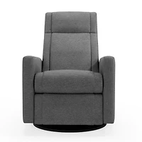 Fauteuil Berçant et Pivotant Nelly - Nexus Charcoal / Noir