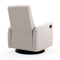 Fauteuil Berçant et Pivotant Nelly - Arlo Pearl / Noir