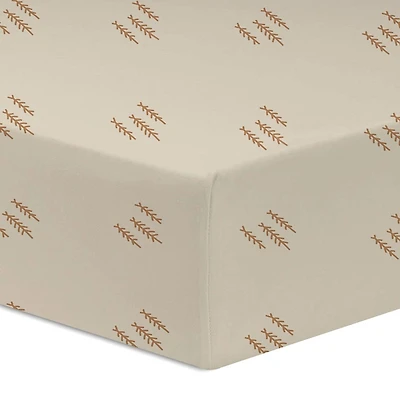 Flannel Crib Fitted Sheet - Pines