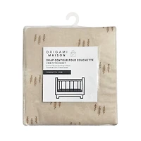 Drap Contour pour Lit de Bébé - Flanelle Pins