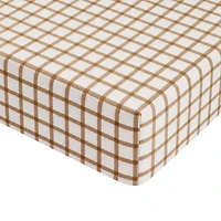 Jersey Crib Sheet - Plaid 