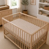 Jersey Crib Sheet - Plaid 