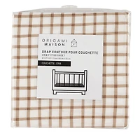 Jersey Crib Sheet - Plaid 