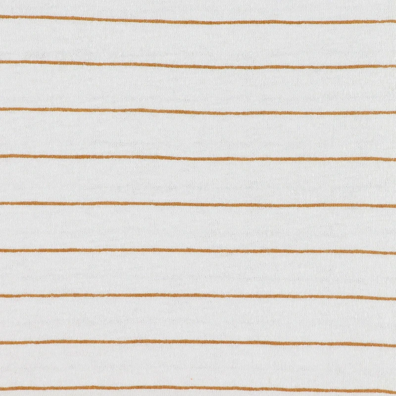 Crib Fitted Sheet - Brown Stripes