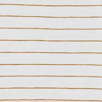 Crib Fitted Sheet - Brown Stripes