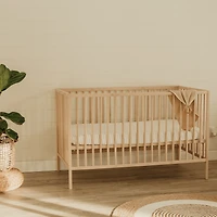 Crib Fitted Sheet - Brown Stripes