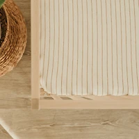 Crib Fitted Sheet - Brown Stripes