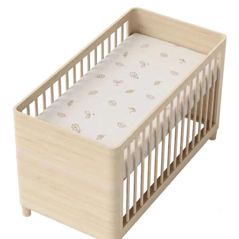 Jersey Crib Fitted Sheet - Trees