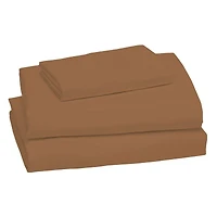 Flannel Twin Sheet Set - Caramel