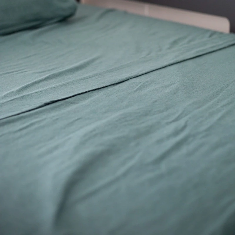 Flannel Double Sheet Set - Green