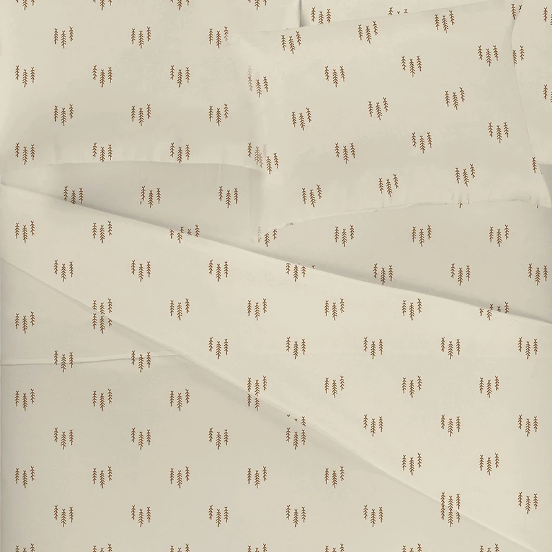 Flannel Double Sheet Set - Pines