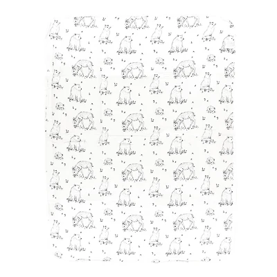 Reversible Muslin Waffle Blanket - Forest