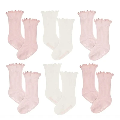 Pink Socks 0-12m (6)