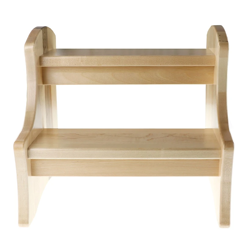 Double-up Step Wood Stool - Natural