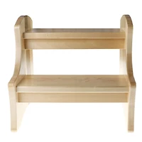 Double-up Step Wood Stool - Natural