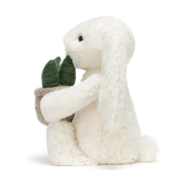 Lapin Crème Avec Plante