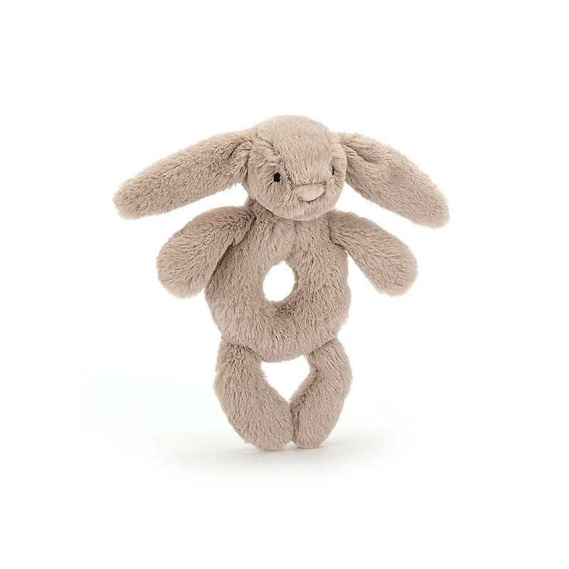 Bashful Beige Bunny Ring Rattle
