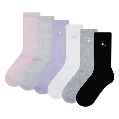 Jordan Crew Socks 6pck 10e-7j