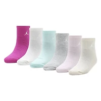 Jordan Ankle Socks 6pck 3j-7j
