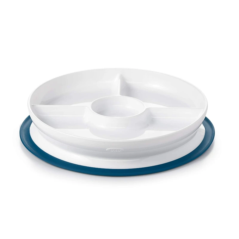 Assiette Compartiment Ventouse OXO Tot - Marine