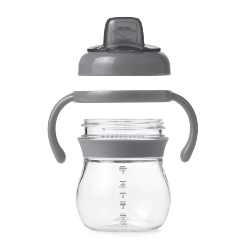 Sippy Cup With Handle 6oz Grey