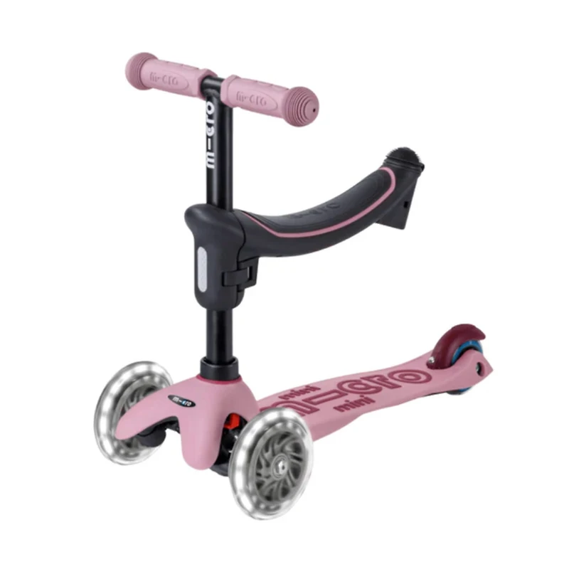 Trottinette Mini Rock&go LED - Dusty Rose