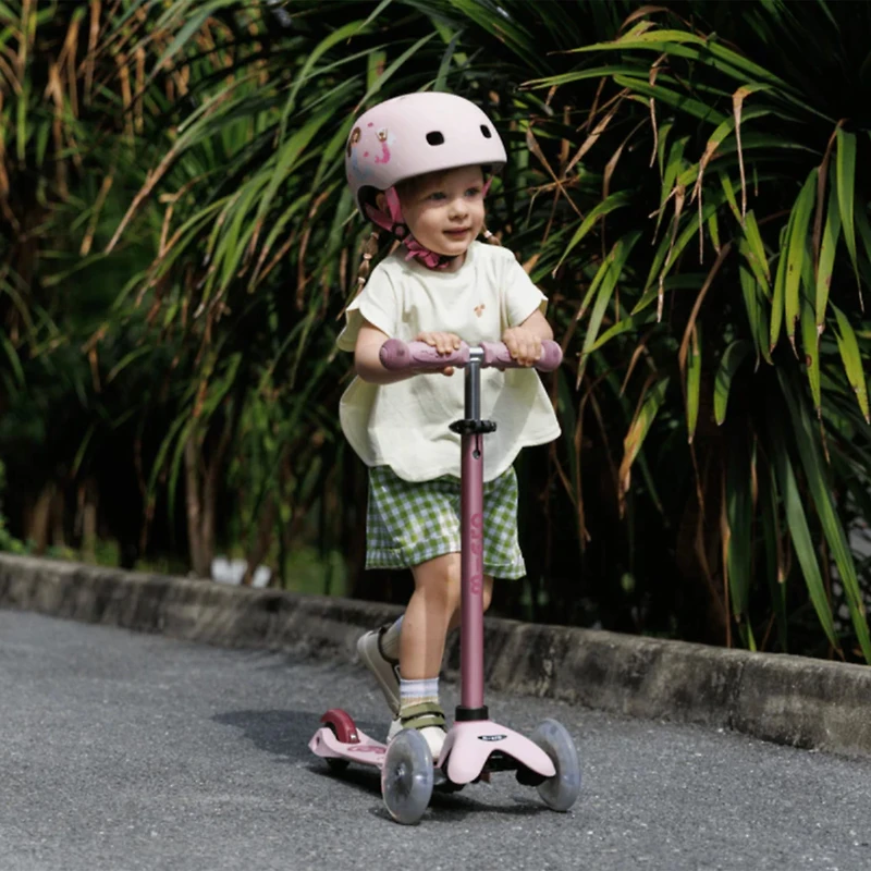 Trottinette Mini Rock&go LED - Dusty Rose