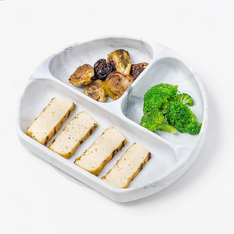 Silicone Grip Dish - Marble 