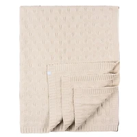 Sweater Knit Blanket - Tan