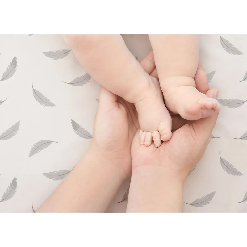 Changing Pad Cover - Feather Gray