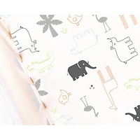 Drap Contour pour Lit de Bébé - Percale Jungle