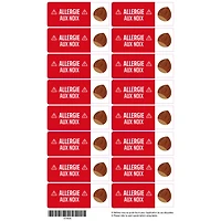 Étiquettes allergie - Noix