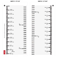 FRENCH Modern Growth Chart - White