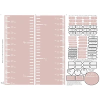 Échelle de Croissance Moderne luxe Rose