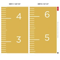 FRENCH Growth Chart - Ochre