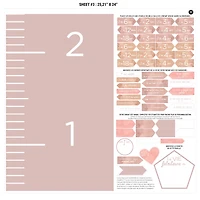FRENCH Growth Chart - Pink
