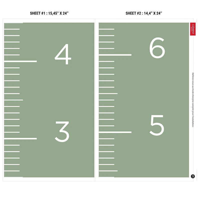 FRENCH Growth Chart - Sage