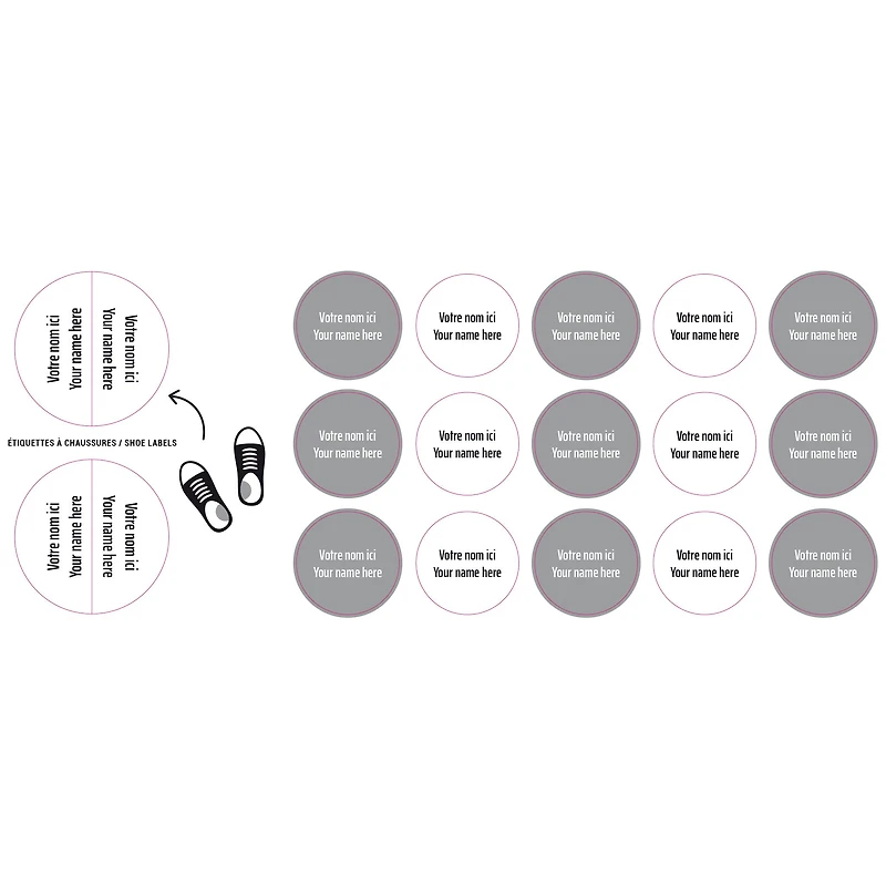 Peel And Stick Name Labels Mini