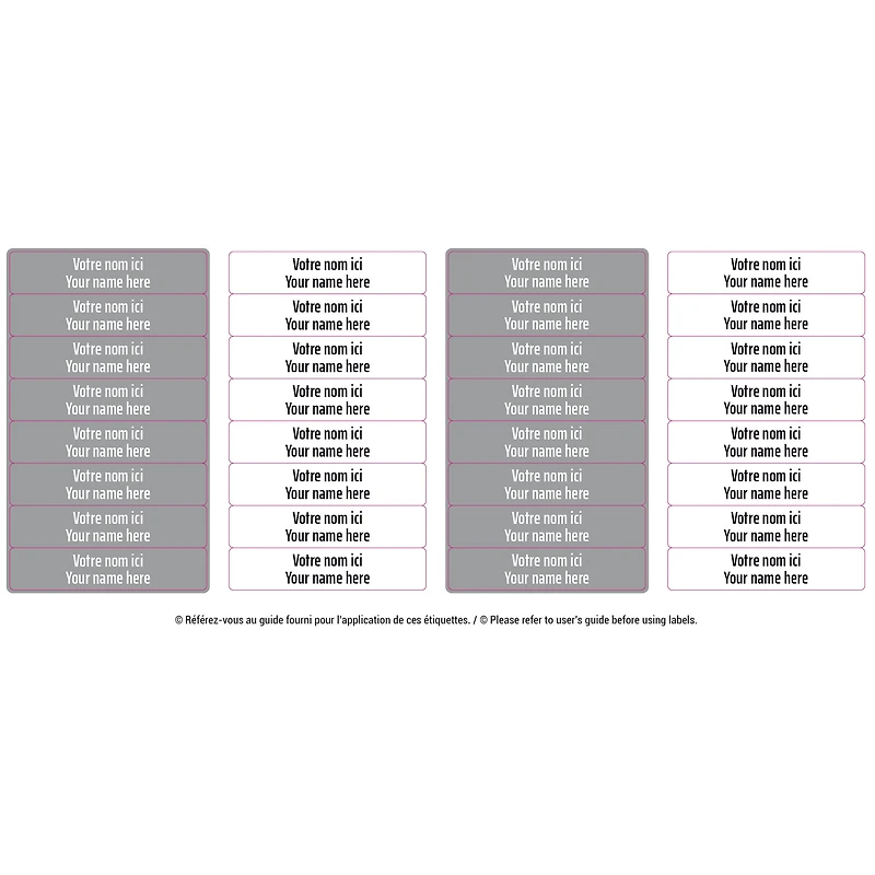 Peel And Stick Name Labels Mini