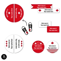 Peel And Stick Name Labels Mini - Canada Special Edition