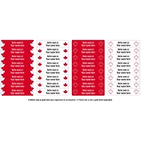 Peel And Stick Name Labels Mini - Canada Special Edition