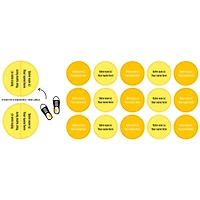 Peel And Stick Name Labels Mini - Yellow