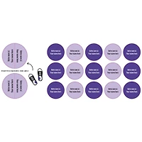 Étiquettes Personnalisées Mini - Mauve